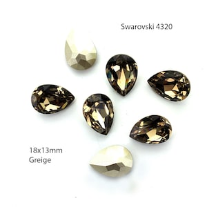 Swarovski 4320 18x13mm Greige.  Price is for 1 piece