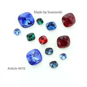 Swarovski 4470.  Various colours and sizes.  Price for 1 or 2 stones