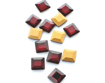 Swarovski squares article 4404 8mm siam.  Price is for 5 stones