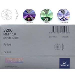 Swarovski rivoli 12mm sew on stones.  Price is for 10 stones
