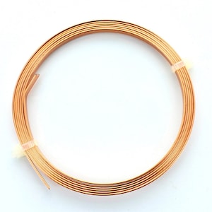 Bande de cuivre. 3 mm x 0,75 mm x 1 mètre et 1,5 mm x 0,6 mm x 1,4 mètre.