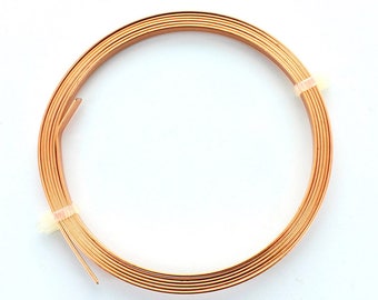 Taśma miedziana. 3 mm x 0,75 mm x 1 metr i 1,5 mm x 0,6 mm x 1,4 metra.