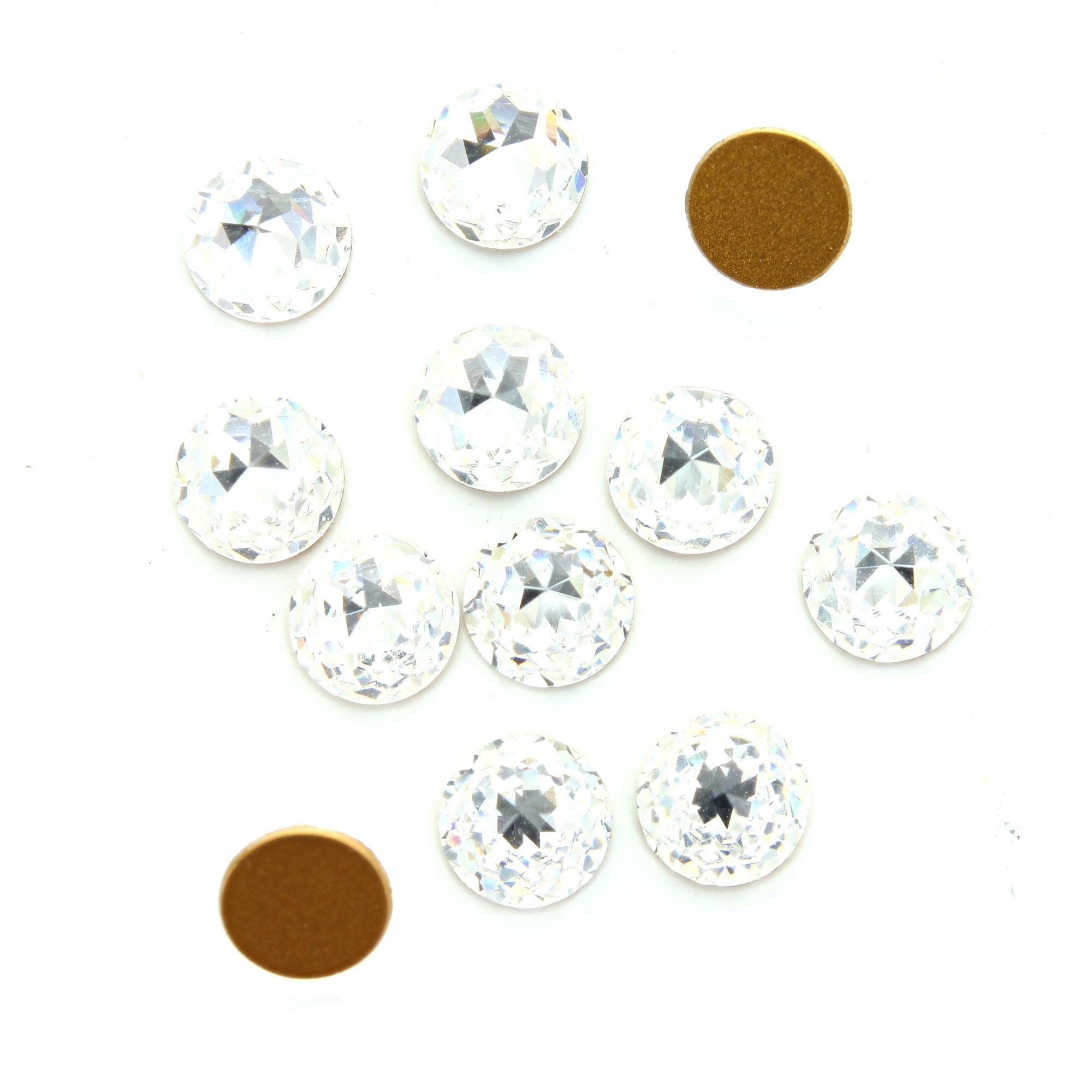 Vintage 3mm Swarovski Crystal AB Flat Back Rhinestones 