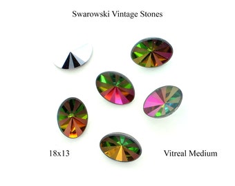 Swarovski Vintage Oval Stones.  18x13mm.  Price is for 1 stone