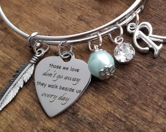 Memorial gift, personalized memorial jewelry, personalized  memorial bracelet, miscarriage, mom dad, child, baby loss, child loss, sympathy