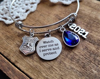 handcuff police jewelry cop jewelry LEO Police week Handcrafted Police Academy jewelry thin blue line jewelry Punisher Lady cop