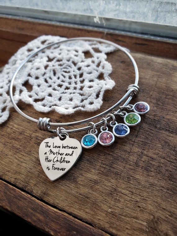 personalized gift for mom mother s love bracelet mother birthstone charm bracelet family tree birthstone bracelet gift for mother to be