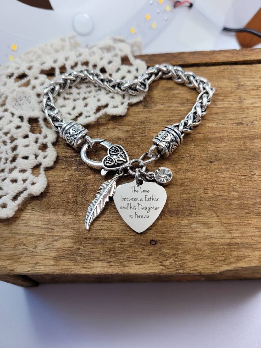 Father Daughter Bracelet, Gift for Daughter, the Love Between a Father
