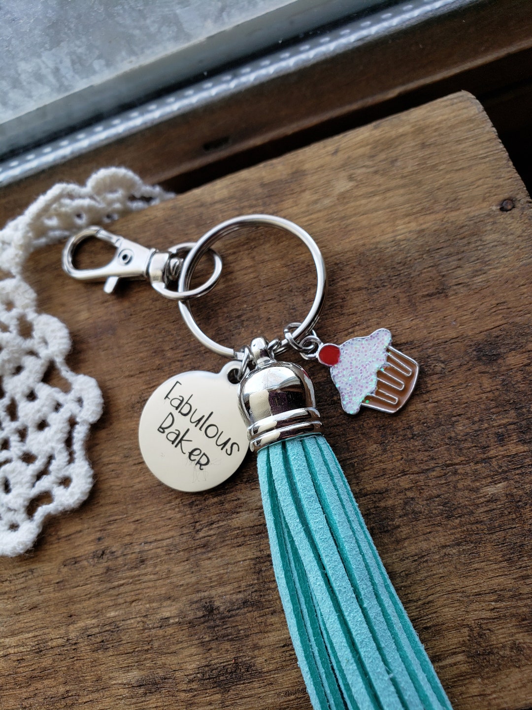 Fabulous Baker Keychain, Gift for Baker, Gift for Pastry Chef, Gift for ...