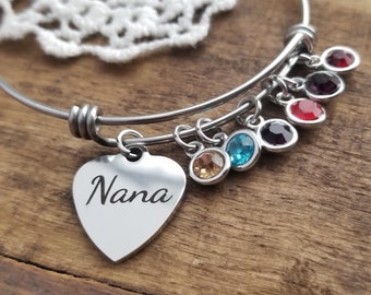 Regalo della nonna dalla nipote-Braccialetto fotografico per la nonna-L'amore tra una nonna e una nipote è per sempre gioielli-Compleanno - Italia