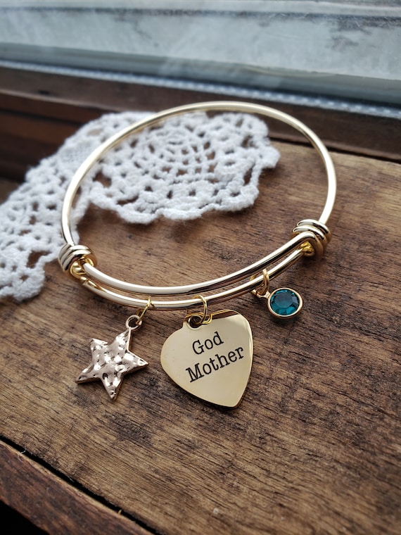 Gift for Godmother, Godmother Bracelet, Baptism Gift, Fairy God