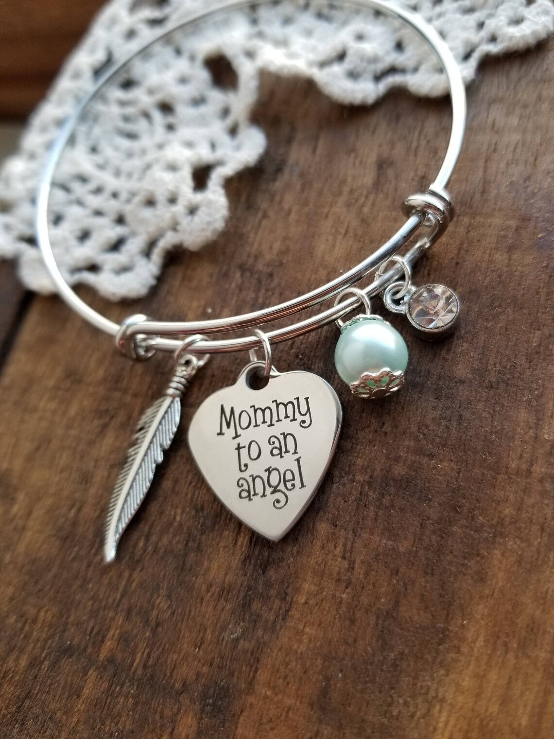 Angel baby infant loss memorial jewelry miscarriage Etsy