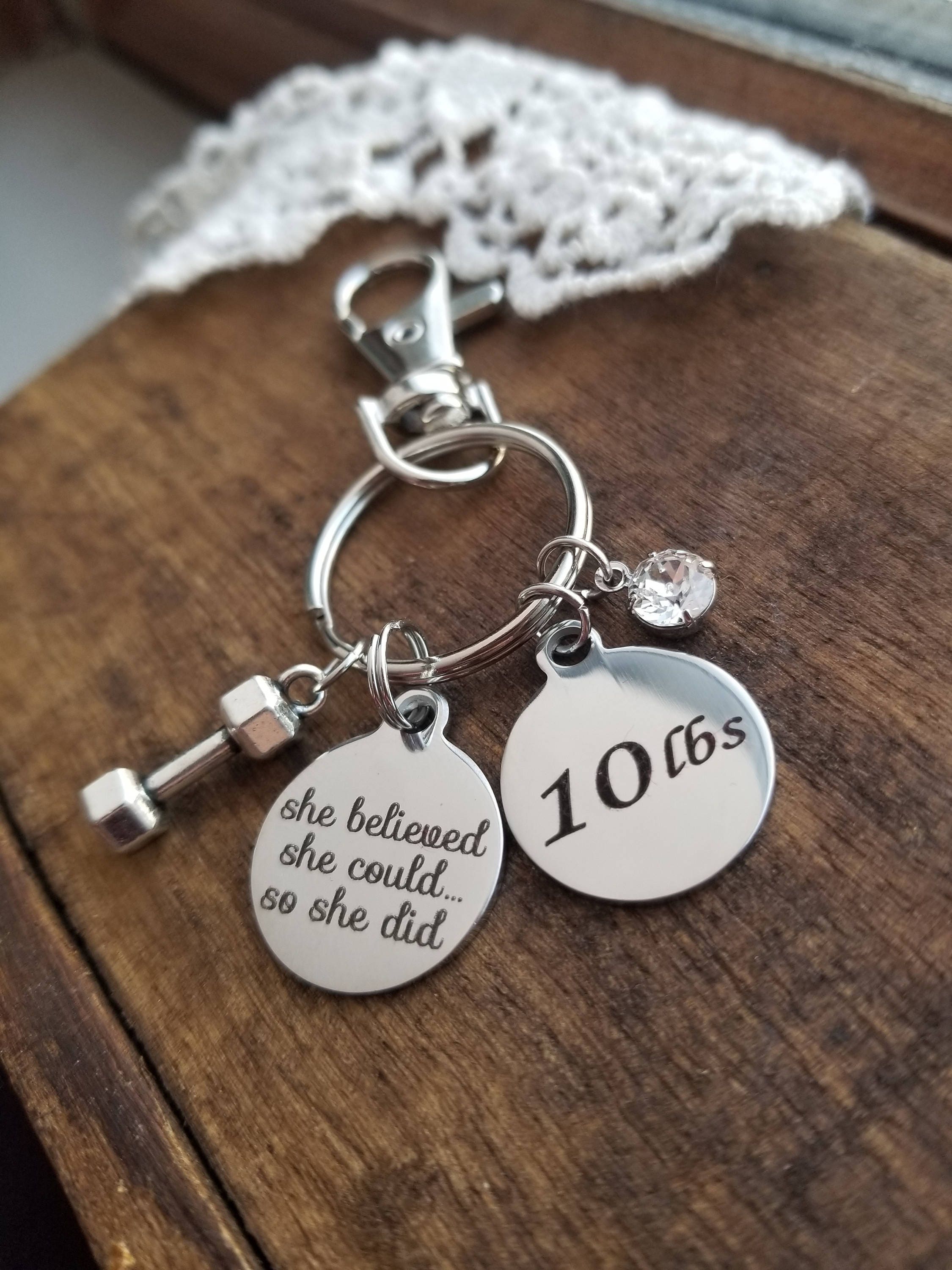 Personalized Weight Watchers Charms Journey Keychain, Weightloss ...