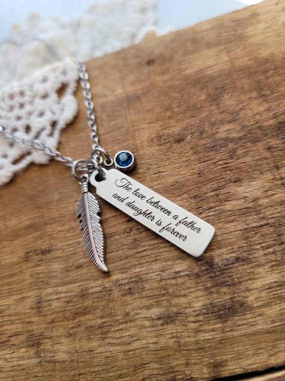 The Love Between A Father and Daughter Necklace Gift from Father to Daughter Sweet 16 Necklace Daddys Girl Necklace Daughter Necklace