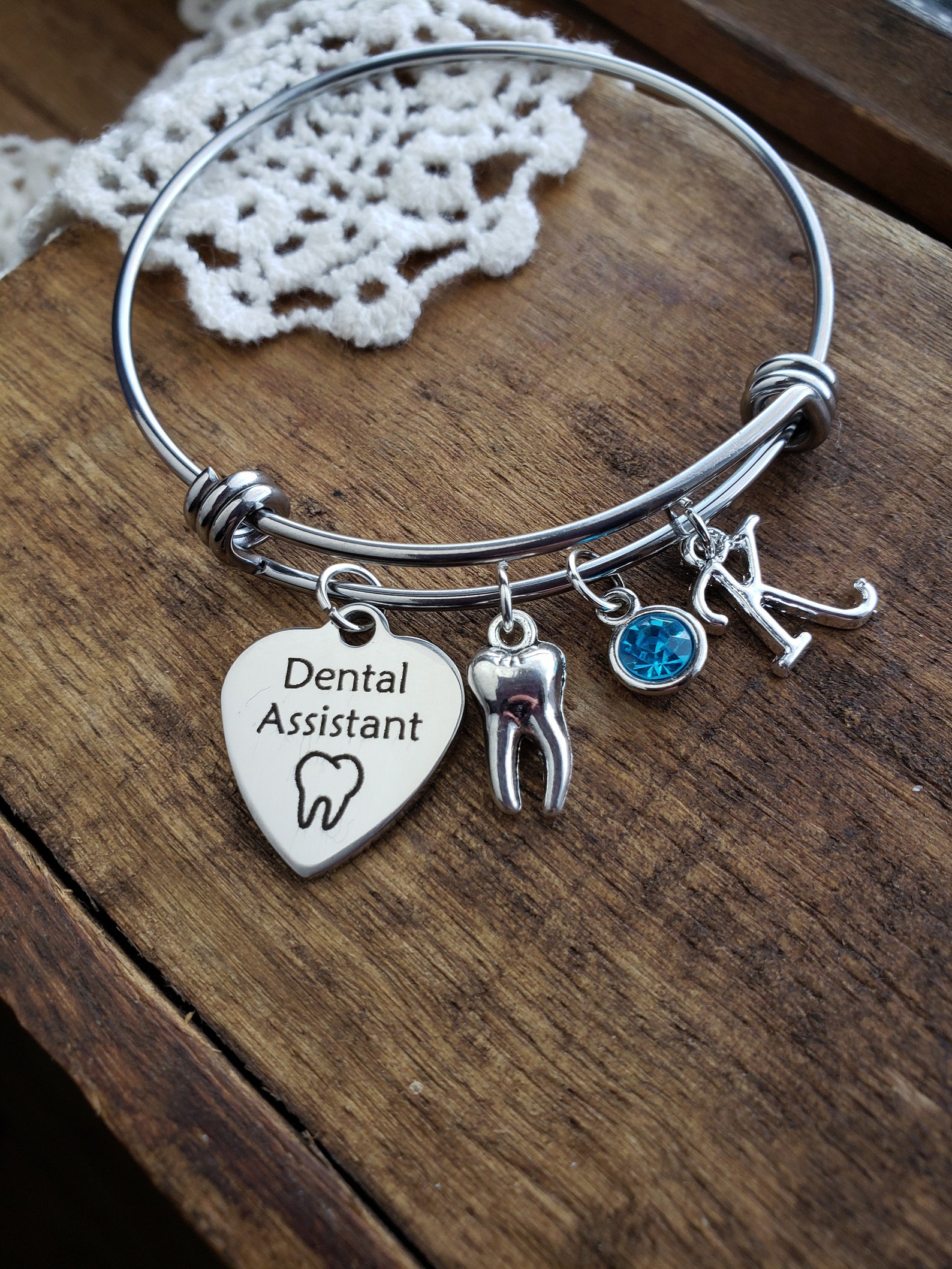 Dental Assistant Gifts Dental Assistant Charm Bracelet Etsy