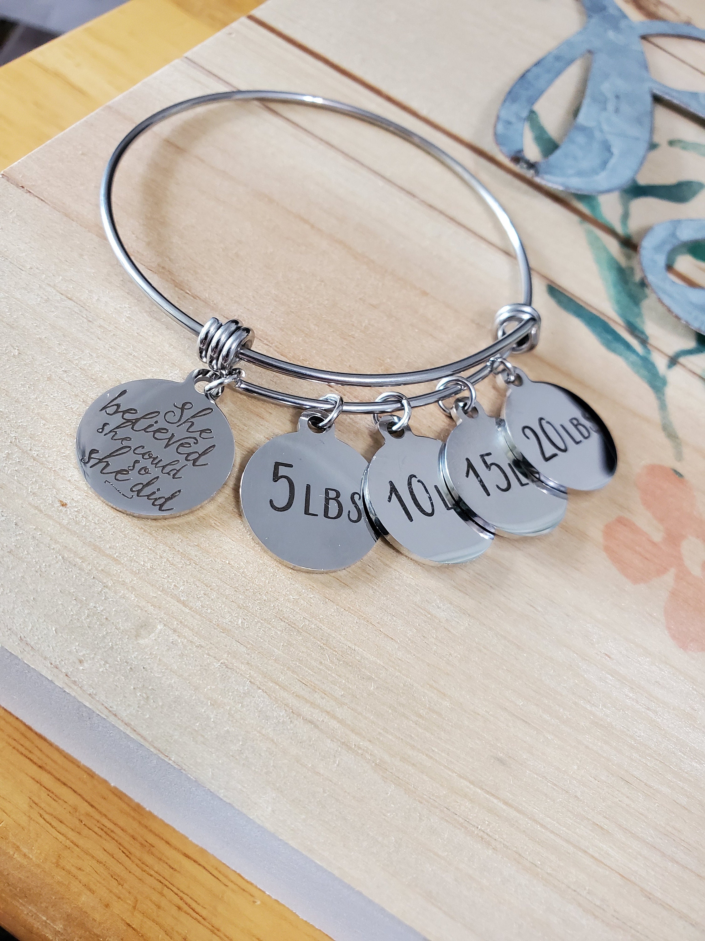 Weight Loss Jewelry Personalized Weight Loss Journey Etsy Canada