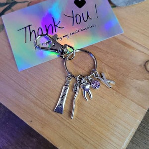 Cadeau d&#39;assistant d&#39;orthodontiste, cadeau d&#39;orthodontiste, cadeau d&#39;assistant dentaire, cadeau d&#39;obtention du diplôme, cadeau dentaire, porte-clés de charme dentaire, cadeau pour le diplômé