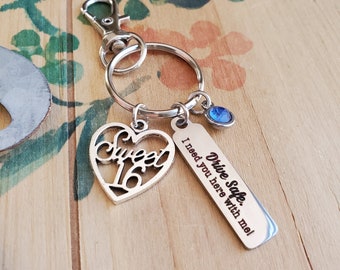 Sweet 16-cadeau, Sweet 16-cadeau, Sweet 16-sleutelhanger, Sweet 16-verjaardagscadeau, cadeau voor nieuwe bestuurder, cadeau voor tienermeisje, gepersonaliseerde Sweet 16