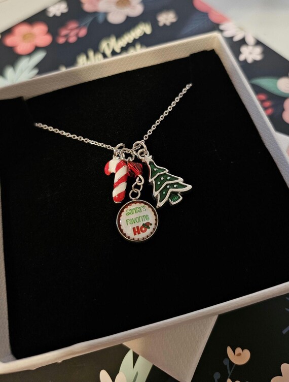 Generisch Christmas Necklace,Farbige Leuchthalskette Mit