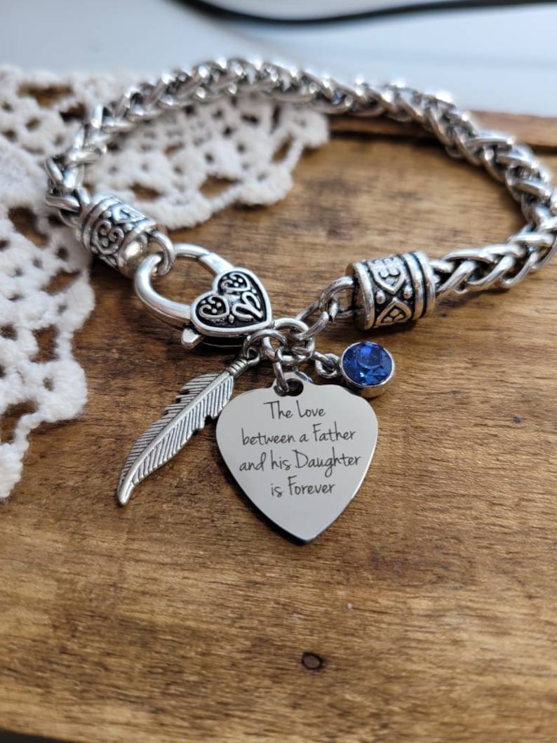 Father Daughter Bracelet Gift for Daughter the Love Between Etsy