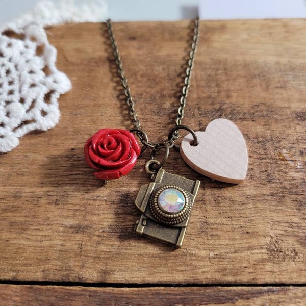 Gift for photographer, camera necklace,  camera jewelry, capture life necklace, gift for new photography business owner, photographer gift