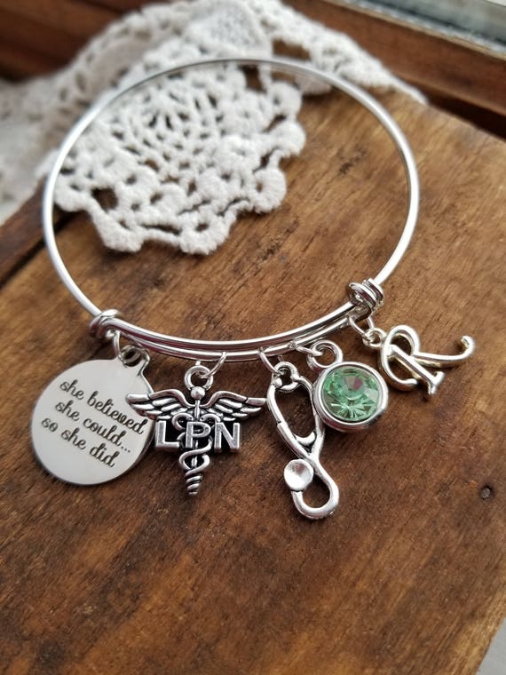 Nurse charm clearance bracelet swarovski