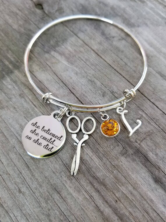 Cosmetology charm bracelet discount