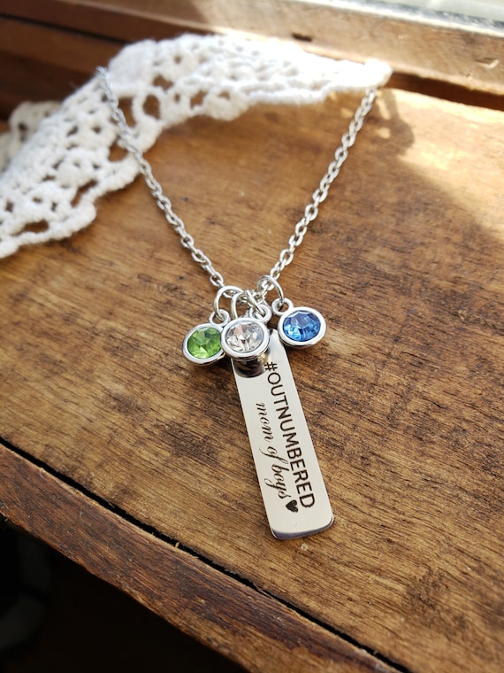 boy mom necklace