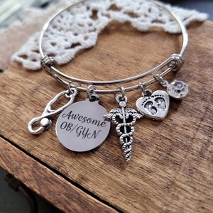 Gift for OBGYN, OB/GYN Gifts, Obstetrician Gifts, Awesome Obgyn Bangle ...