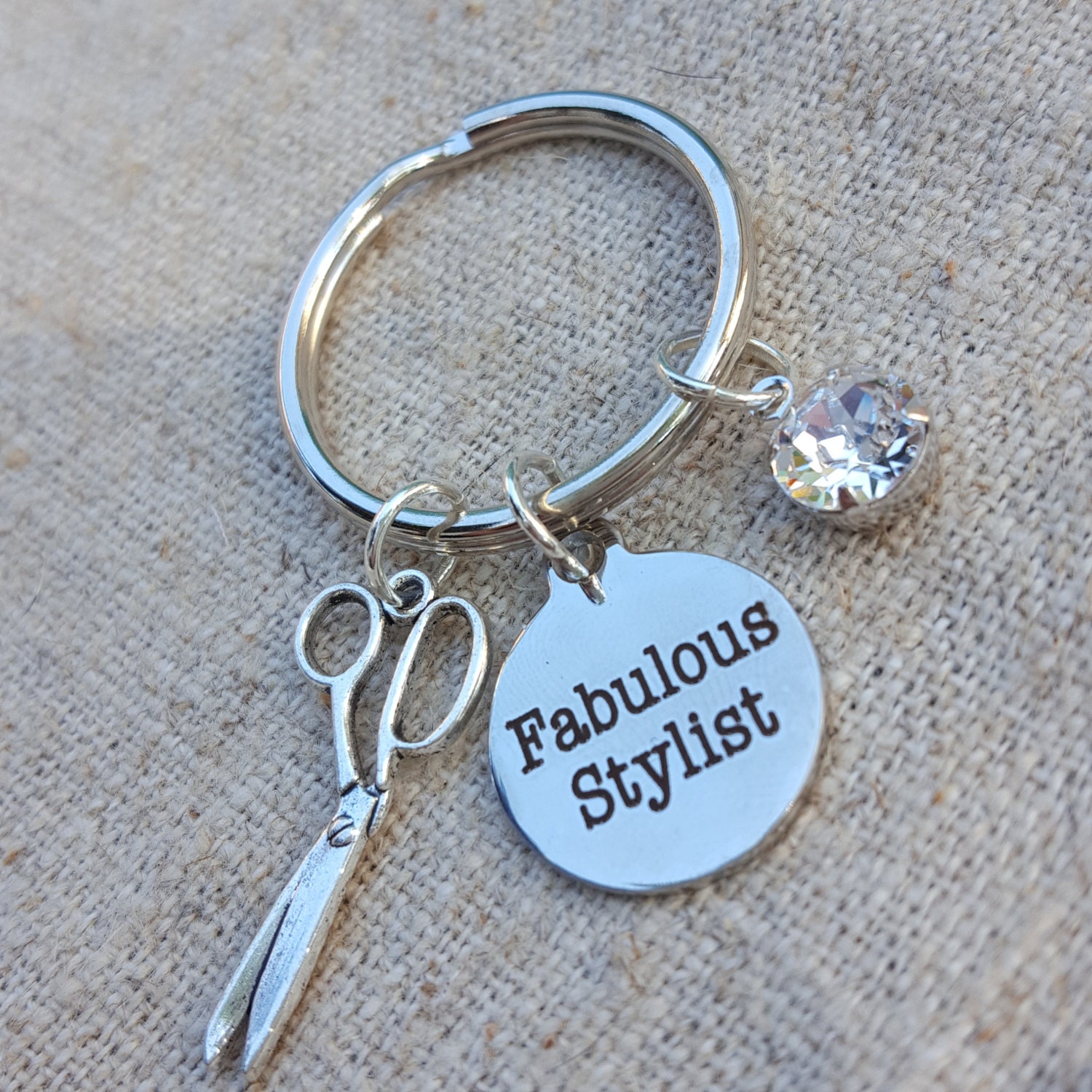 Hairstylist gift hairstlyist keychain gifts for Etsy