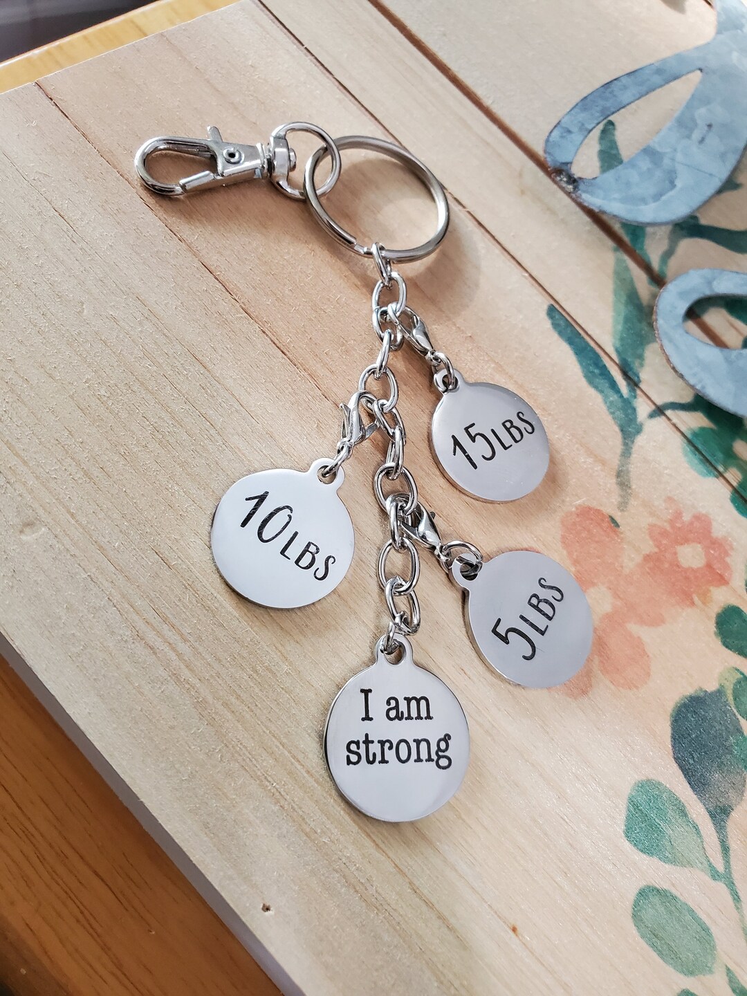 Personalized Weight Loss Tracker Journey Keychain, Weightloss Milestone ...