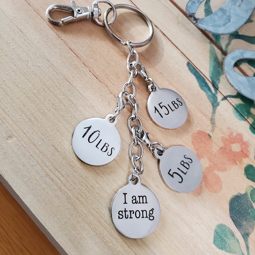 Personalized Weight Loss Tracker Journey Keychain Weightloss Etsy