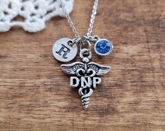 Doctor of Nursing practice gifts, gift for DNP, DNP gifts,  Personalized DNP necklace, nurse charm necklace, advanced nurse graduation gift