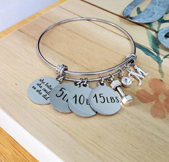 Weight Loss Bracelet, Turtle Club Bracelet, She Believed She Could  Motivational Bracelet, Journey Bracelet, Personalized, Weight Watchers, -  Etsy