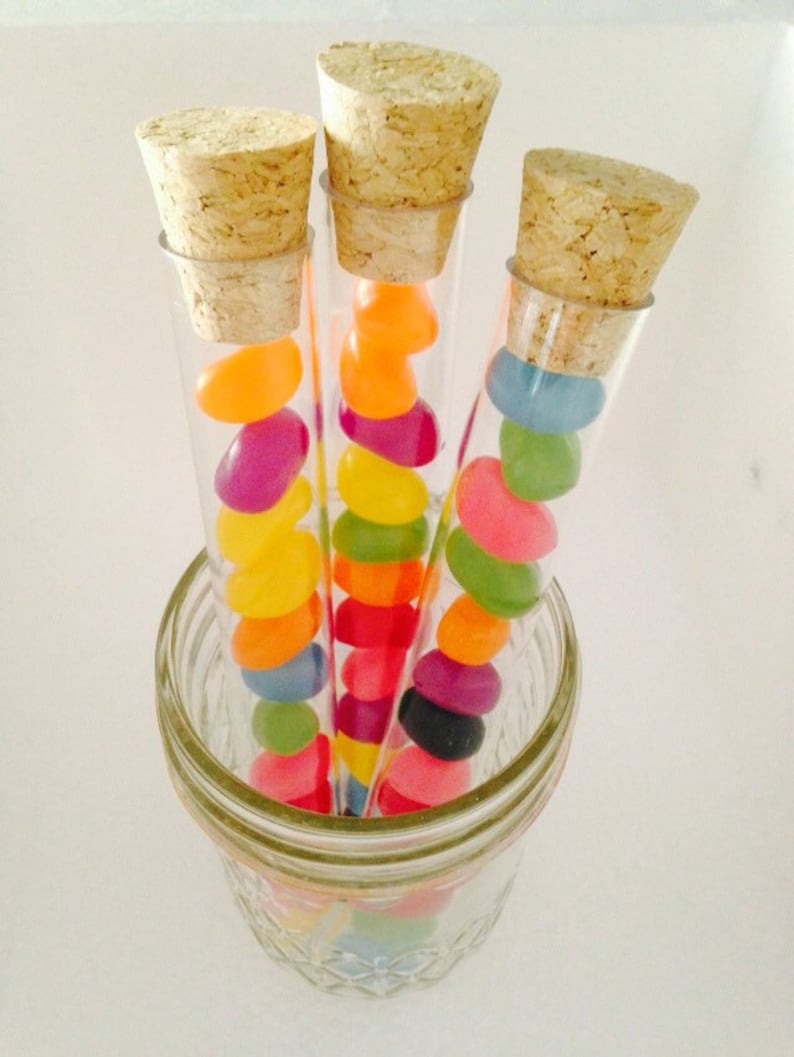 100 x 34ml Empty Plastic Test Tubes  taking into account bearing in mind Corks Favor Lolly  