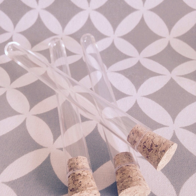 100 Plastic Test Tubes & Corks 20ml / 0.67oz Clear Tubes for Etsy