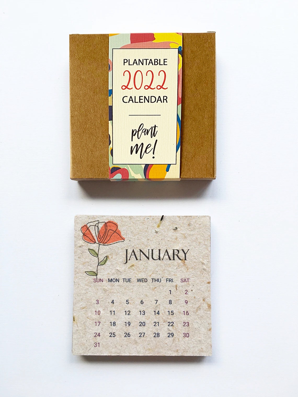Plantable 2023 Calendar Seed Paper Handmade Recycled Etsy