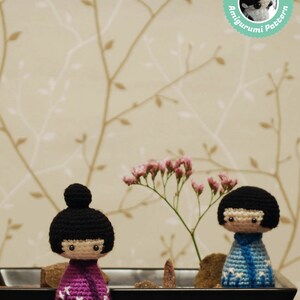 Easy Amigurumi Pattern Kokeshi Doll, Crochet Pattern, Japanese Doll image 4