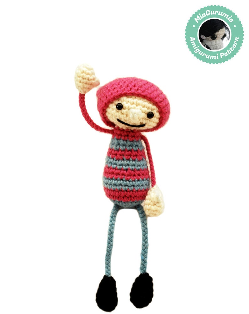 Crochet pattern Mascot Amigurumi pattern, Teammate pattern image 1