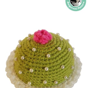Crochet pattern Cake amigurumi pattern, Princess cake pincusion, Play food pattern image 3