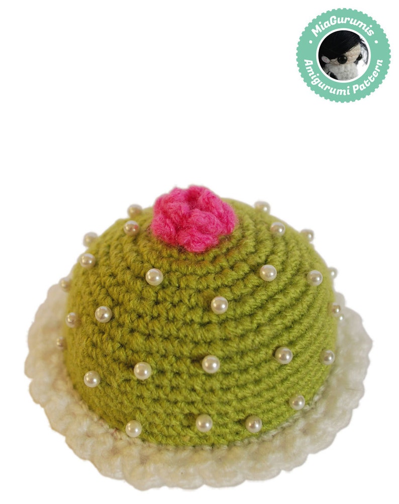 Crochet pattern Cake amigurumi pattern, Princess cake pincusion, Play food pattern image 3