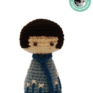Easy Amigurumi Pattern Kokeshi Doll, Crochet Pattern, Japanese Doll image 3