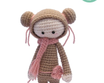 Gehäkelte Amigurumi Anleitung - Puppe amigurumi, Puppenanleitung, Plüschpuppe