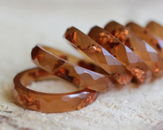 Brown resin ring discount