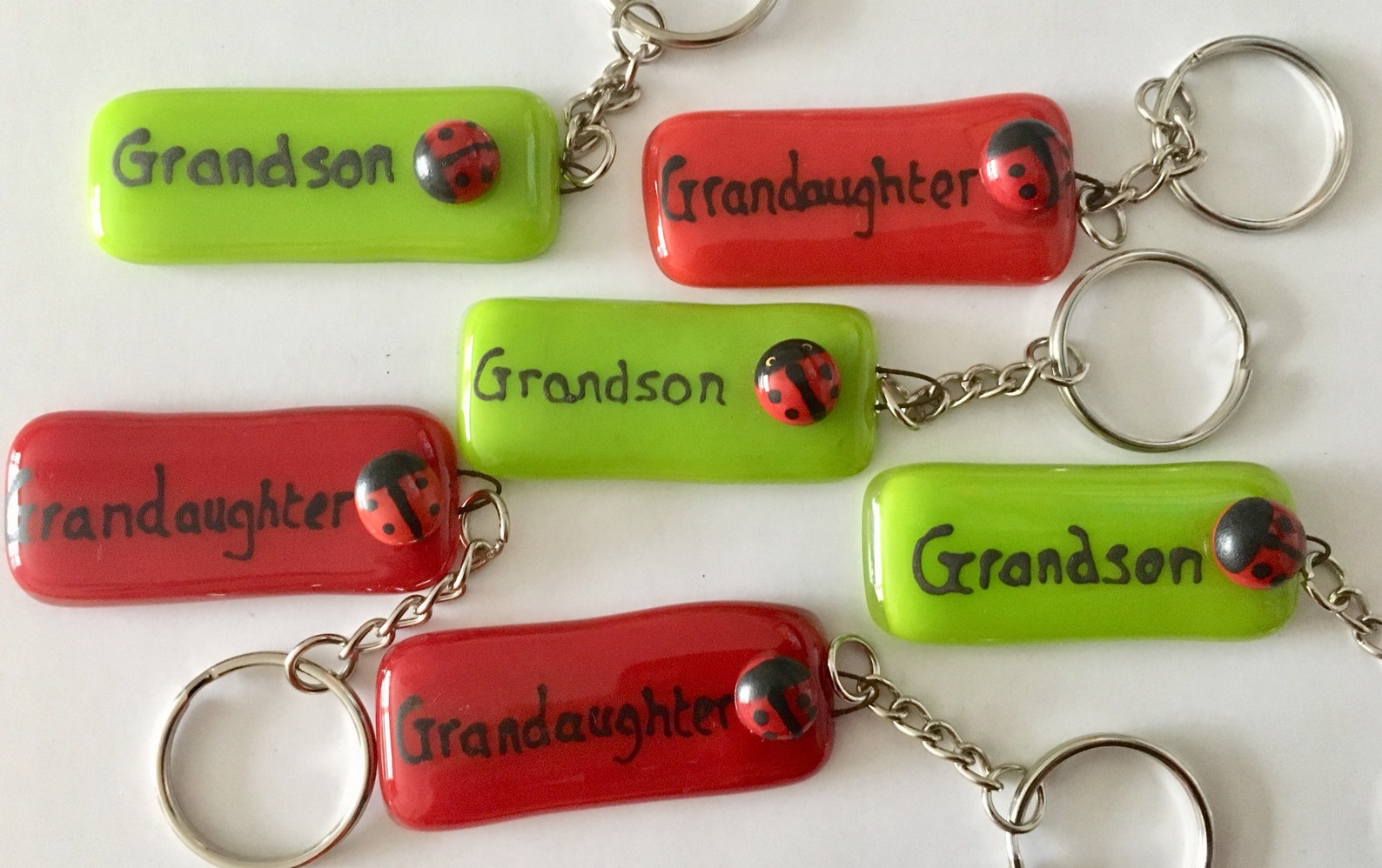 Fused Glass Fused Glass Keyrings Cornish Fused Glass Etsy