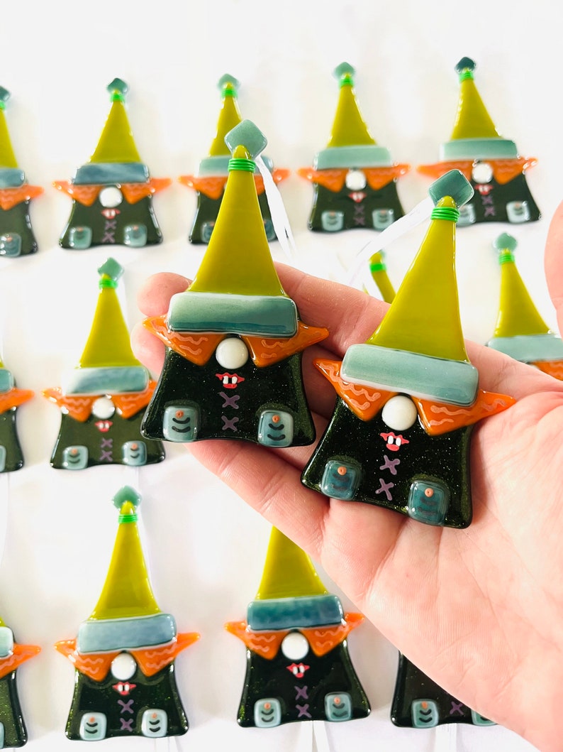 Fused Glass Halloween Witch Decoration Fused Glass Witch - Etsy