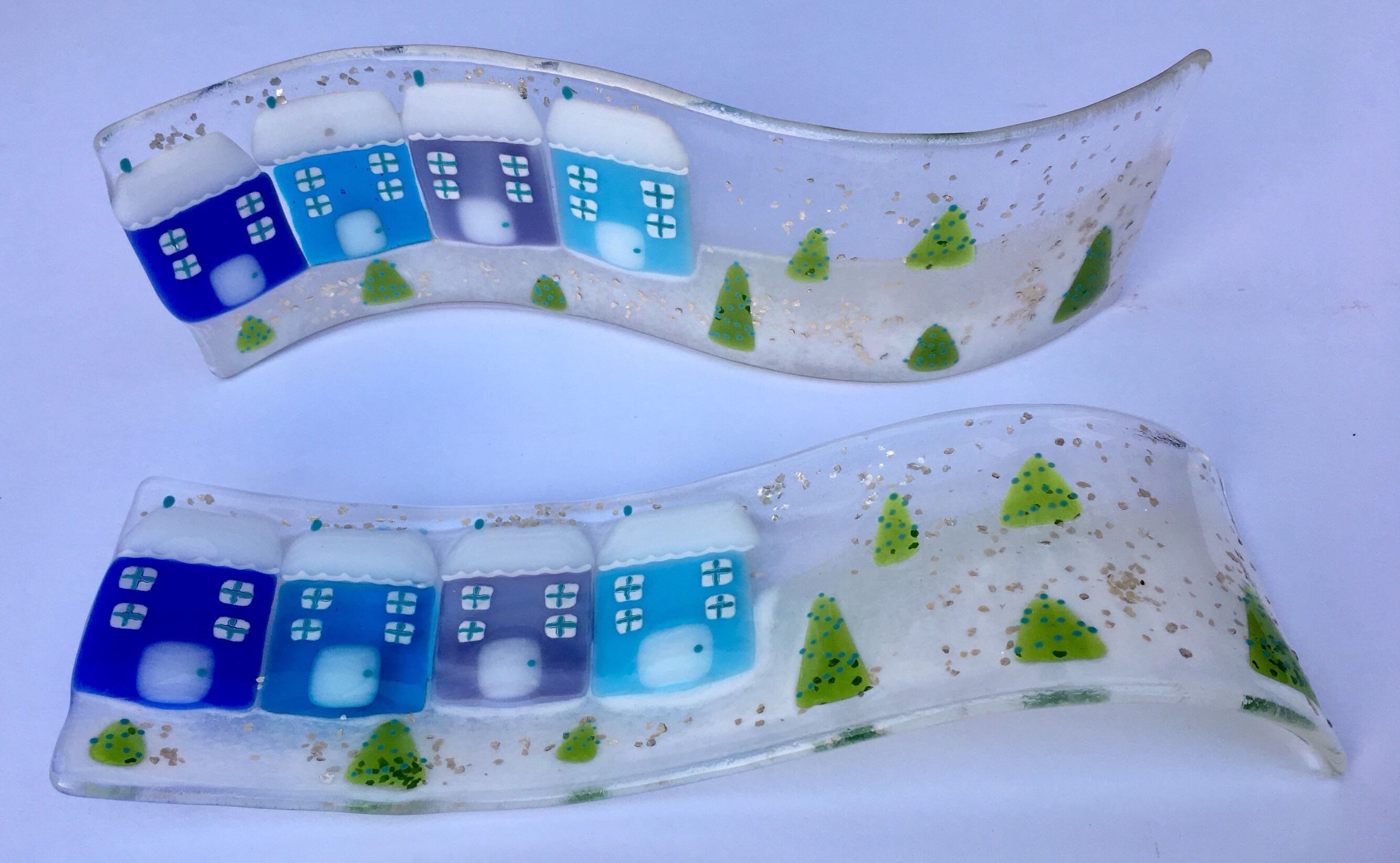 Fused Glass Christmas decoration Christmas decorations home  Etsy