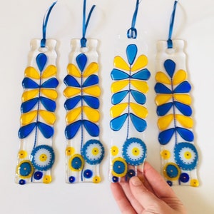 Fused Glass Art - Fused Glass Retro Flowers unique hanging sun catcher, Fused glass, Cornish fused glass, Fused Glass Cornwall