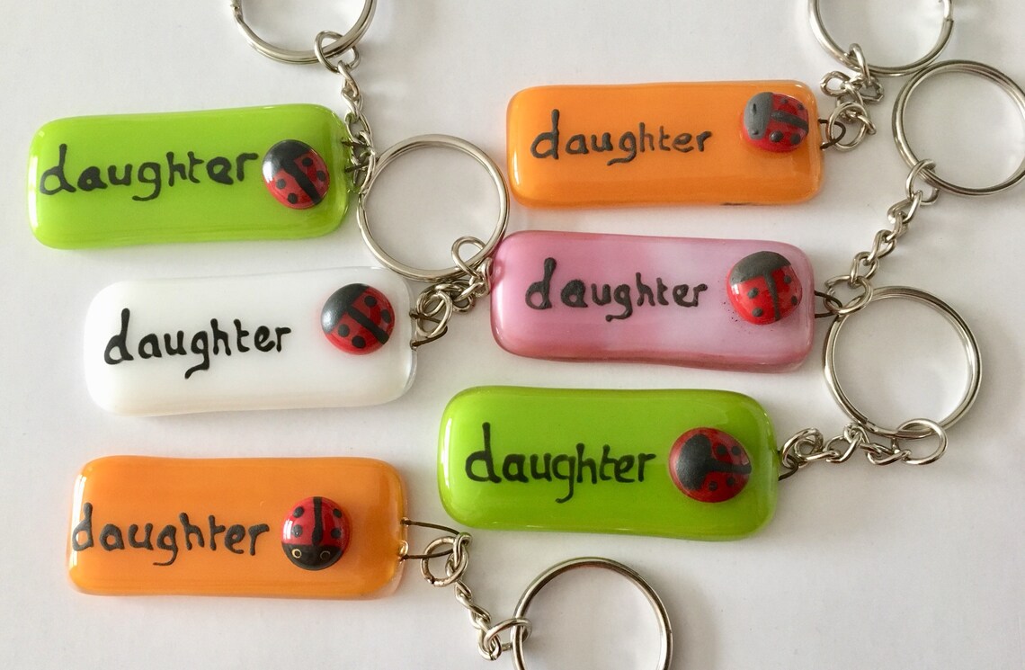 Fused Glass Fused Glass Keyrings Cornish Fused Glass Etsy