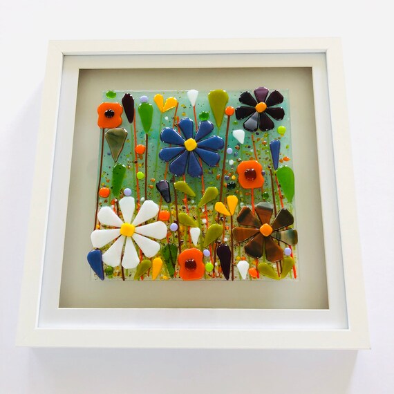 Fused Glass Flowers Art Fused glass Fused Glass Cornwall Cornish fused